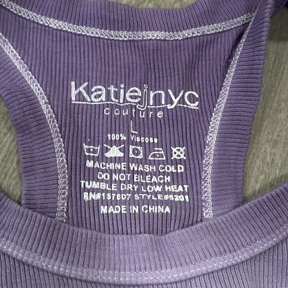 Katie J NYC Girls Racerback Crop Tops - Red, Pink, Blue, and Ombre Size L - Picture 12 of 13